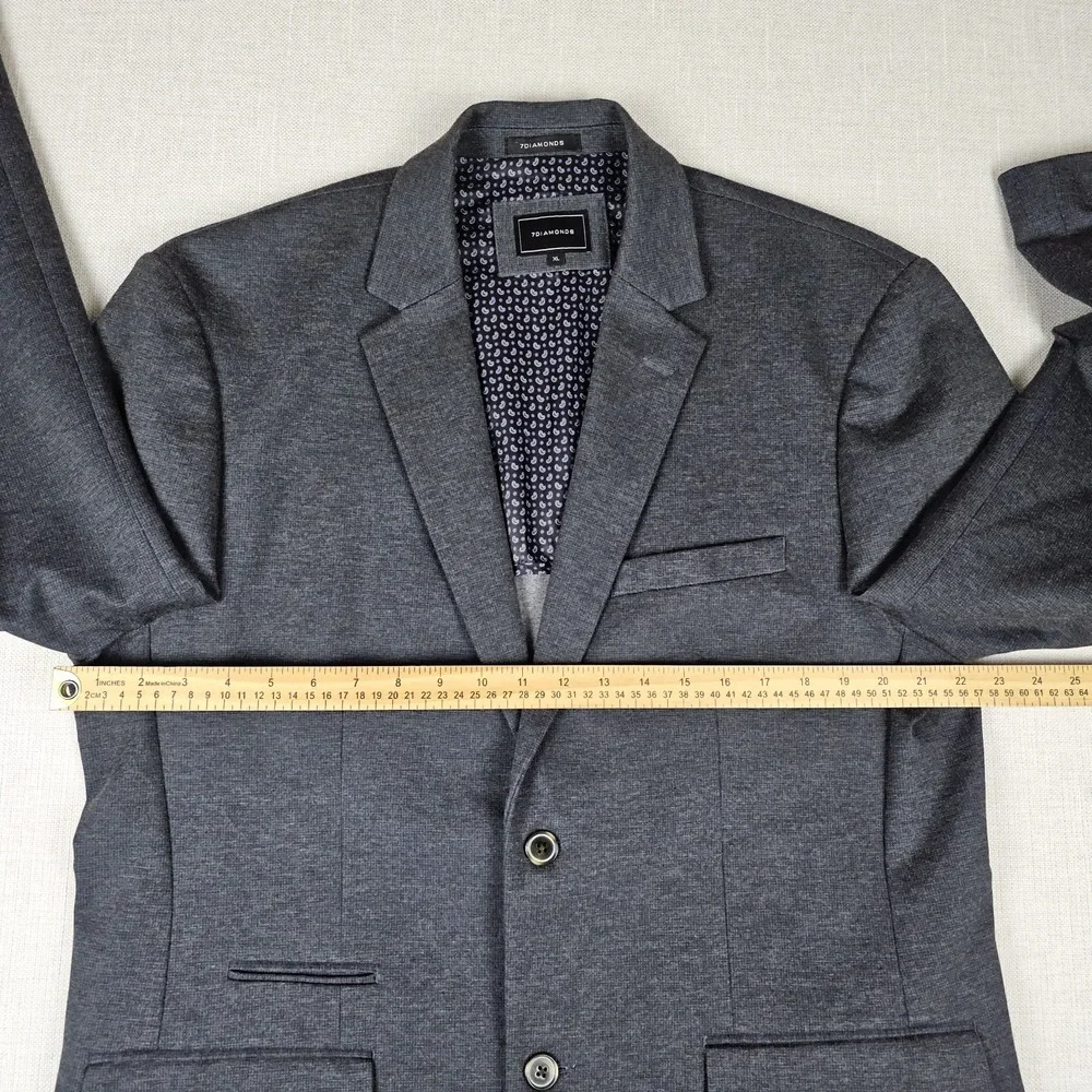 7 Diamonds Newport Sports Coat Blazer Mens XL Unstructured Stretch Jacket